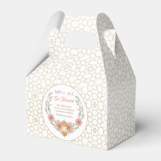 Eid Mubarak arabisk kalligrafi rosa blomsterlampa Presentaskar