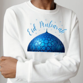 Eid Mubarak Blue Mosque T Shirt