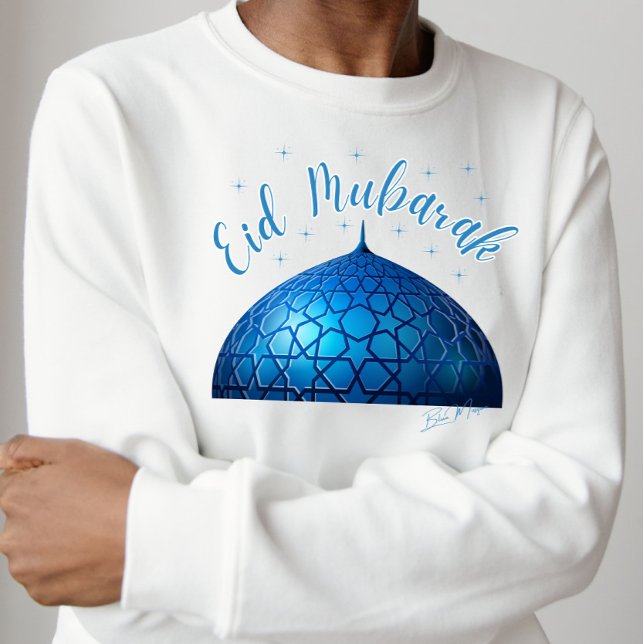 Eid Mubarak Blue Mosque T Shirt (Skapare uppladdad)