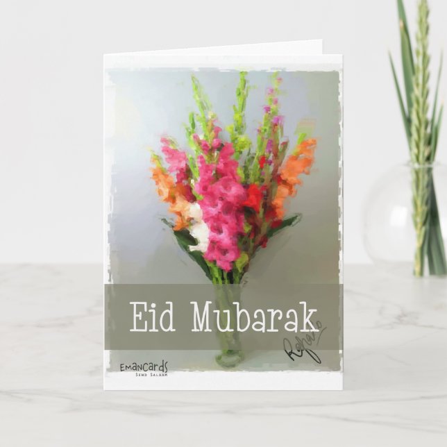 Eid Mubarak - Bukett Kort (Framsida)