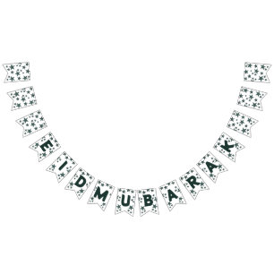 Eid mubarak crescent Islam mubarak-stjärnor Vimplar