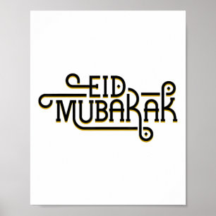 Eid Mubarak Eid Al Fitr Islamiska Helgdagar Muslim Poster