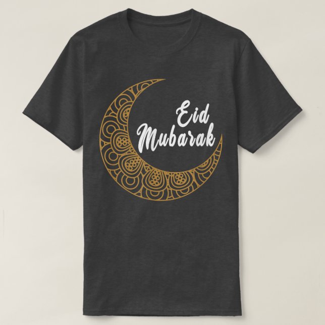 Eid Mubarak Eid Al Fitr Islamiska Helgdagar Muslim T Shirt (Design framsida)