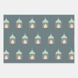 Eid Mubarak Eid Gift Wrap papper uppsättning om 3