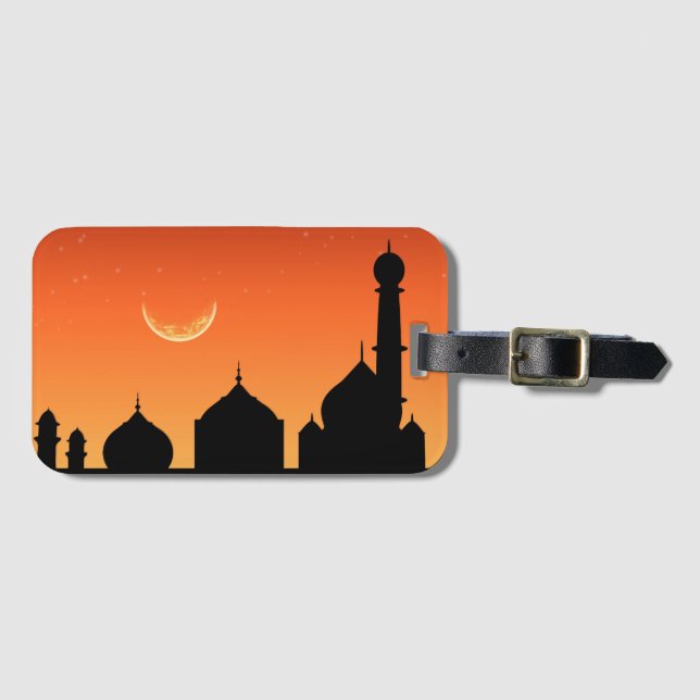 Eid Mubarak Evening Himlar Bagagebricka (Framsida horisontal)