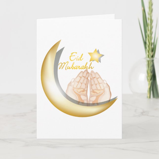 Eid Mubarak Familjefoto Hälsning Helgkort (Framsida)