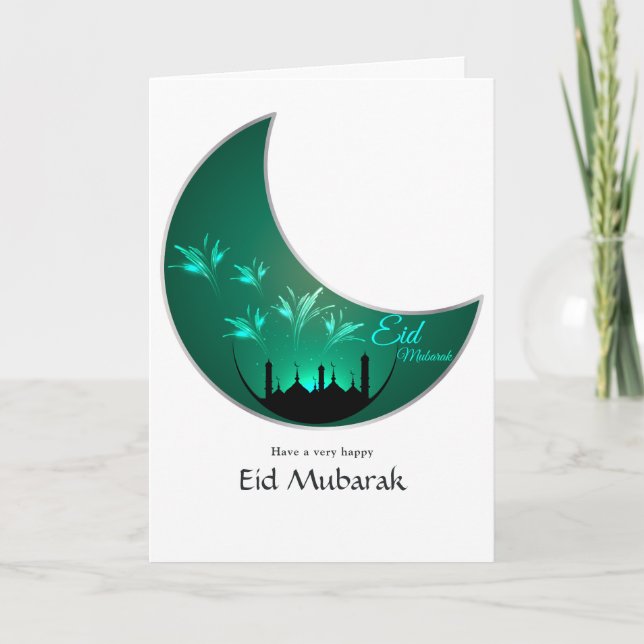 Eid Mubarak Familjefoto Hälsning Helgkort (Framsida)