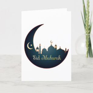 Eid Mubarak Familjefoto Hälsning Helgkort
