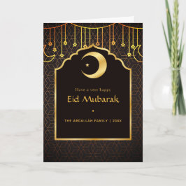 Eid Mubarak Familjehälsning Kort