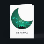 Eid Mubarak Family Photo Hälsning Helgkort<br><div class="desc">Eid mubarak-familj/par fotokort för hälsning är designat för att snabbt och enkelt kunna anpassas till dina specifika egenskaper.</div>