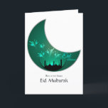 Eid Mubarak Family Photo Hälsning Helgkort<br><div class="desc">Eid mubarak-familj/par fotokort för hälsning är designat för att snabbt och enkelt kunna anpassas till dina specifika egenskaper.</div>