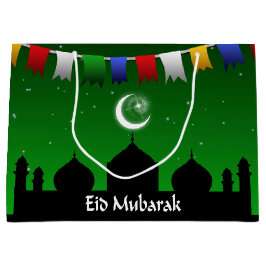 Eid Mubarak färgrik girland