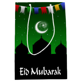 Eid Mubarak färgrik girland