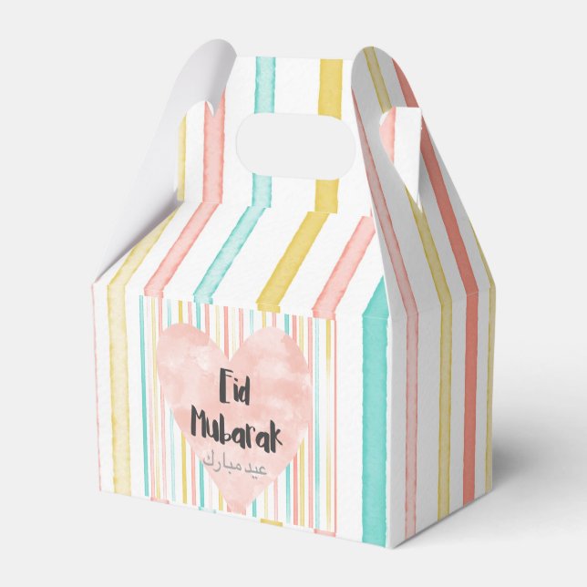 Eid Mubarak Favor Box (Pastel) Presentaskar (Baksidan Sidan)