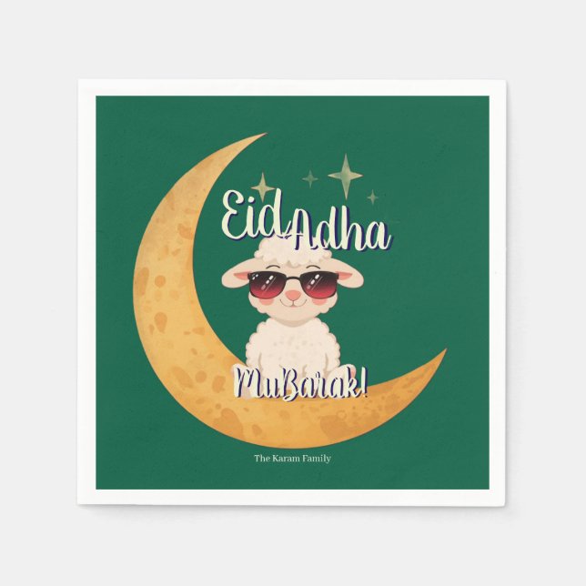 Eid Mubarak Firande Party  Pappersservett (Framsidan)