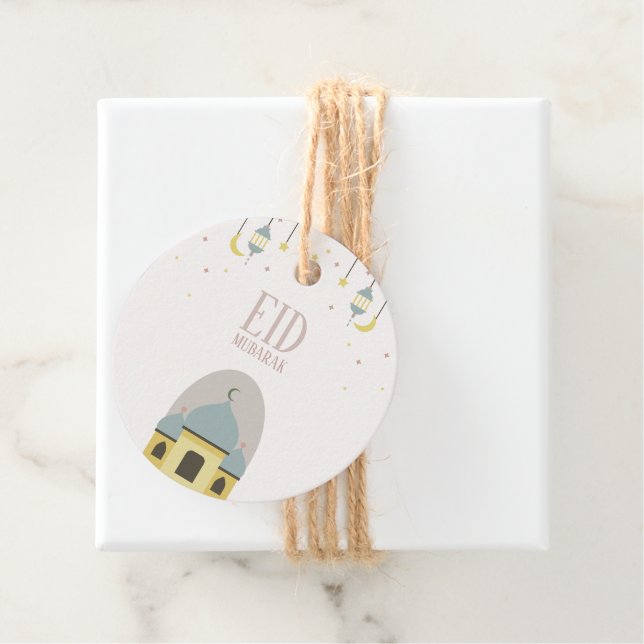 Eid mubarak för "eid fitr gift märkre" gåvor etiketter (På plats)