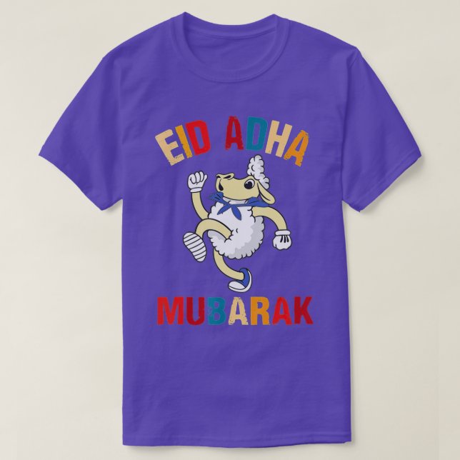 Eid Mubarak för Muslim American Manar Eid al Adha T Shirt (Design framsida)