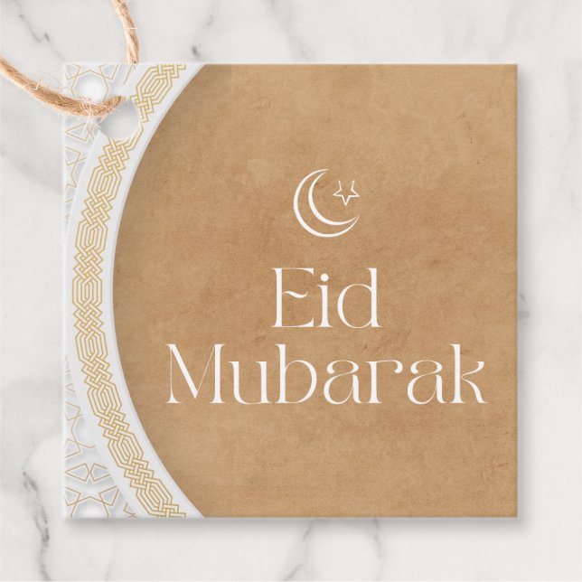 Eid Mubarak Gåvor Etiketter (Framsida)