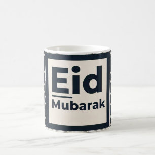 Eid Mubarak Geometric Mönster Kaffemugg