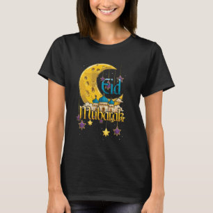 Eid Mubarak Glad Ramadan Muslim Islamisk T Shirt