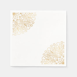 Eid Mubarak Golden Mandala Pappersservett