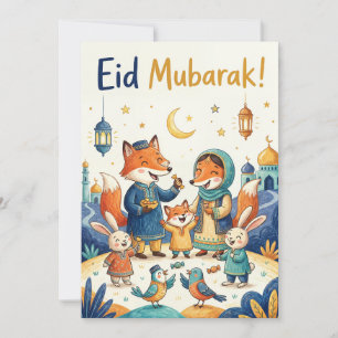 Eid Mubarak Grattiskort - Familjefirande Julkort