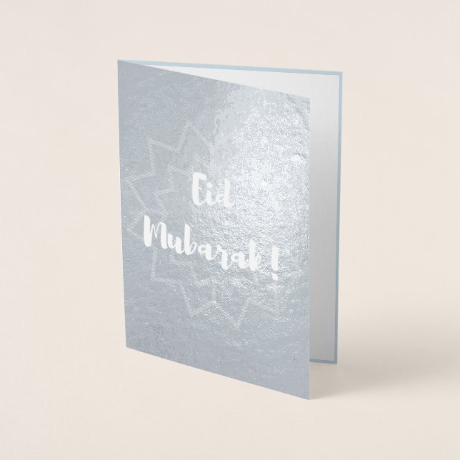 Eid Mubarak - gratulationskort Folierat Kort (Framsida)