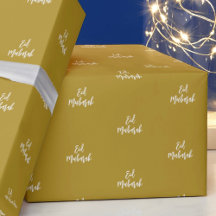 Eid Mubarak Guld Gift Wrapping Papper