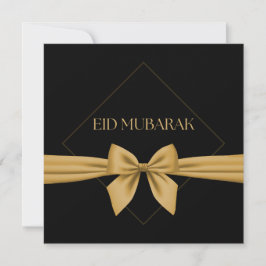 Eid Mubarak guld ribbon Julkort