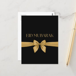Eid Mubarak guld ribbon Vykort