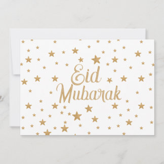 Eid Mubarak Guldstjärna Glitter Gnistrande dekorat Inbjudningar
