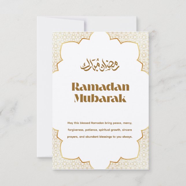 Eid Mubarak Hälsning Kort (Framsida)