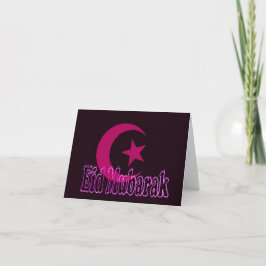 Eid mubarak hälsningkort helgkort