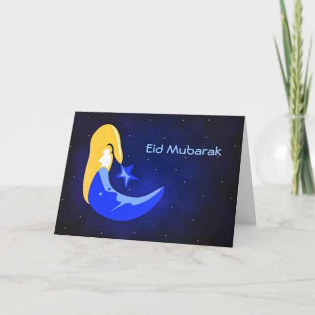 Eid Mubarak Helgkort (Framsida)