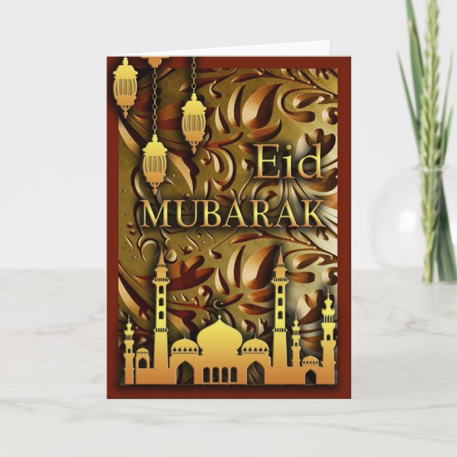 Eid Mubarak Helgkort (Framsida)