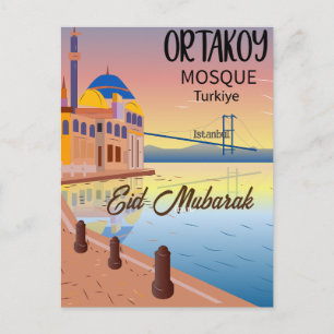 Eid mubarak islamic-helgkort vykort