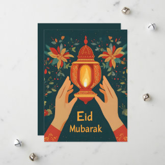 Eid Mubarak islamisk högtid Julkort