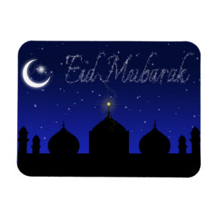 Eid Mubarak - Islamiska Hälsning Flexible Magnet