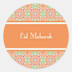 eid mubarak.jpg runt klistermärke