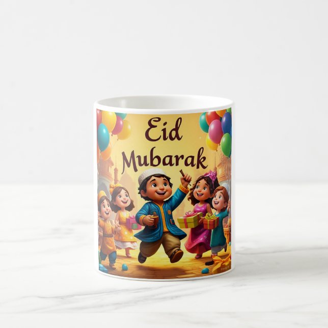 Eid Mubarak Kids Firande Kaffemugg (Center)