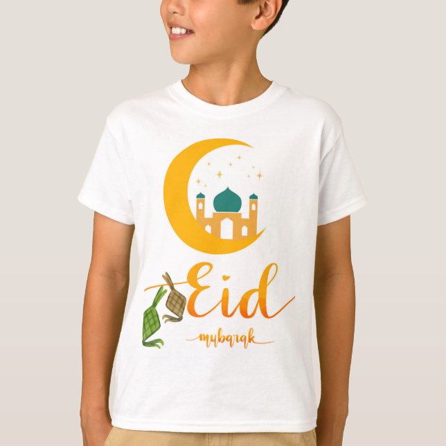 Eid Mubarak Kids T-Shirt Design (Framsida)
