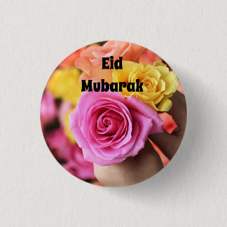 Eid Mubarak knäppas färgrika ro Knapp