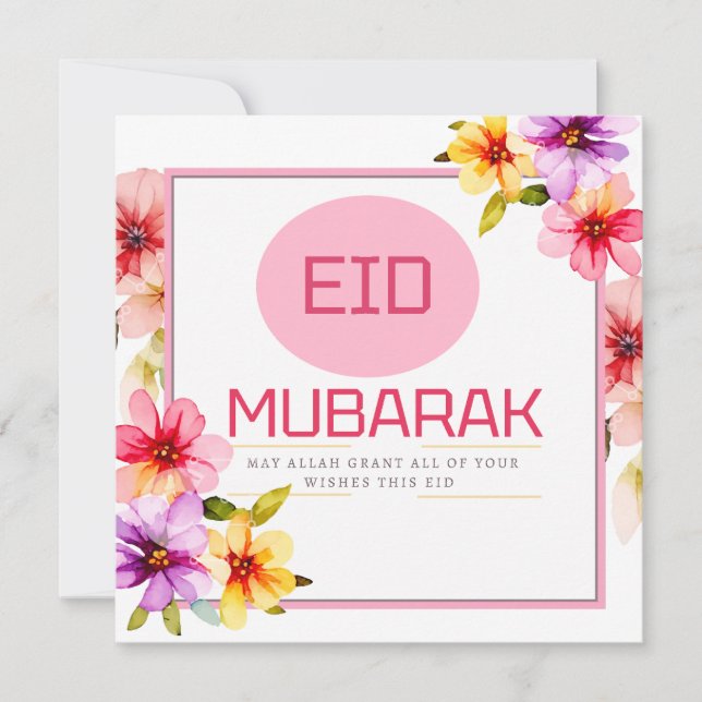 Eid mubarak kort (Framsida)