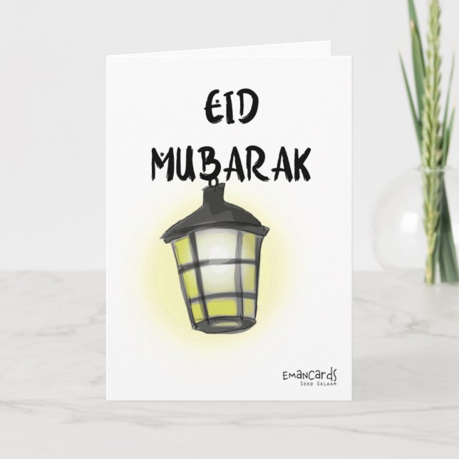 Eid Mubarak Kort (Framsida)