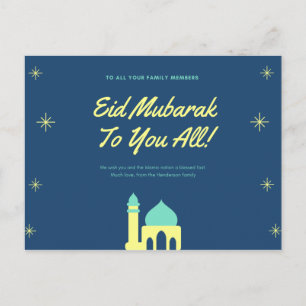 Eid mubarak-kort vykort