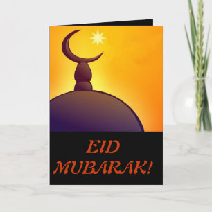 Eid Mubarak - lycklig EID - Muslimhelgdag Helgkort