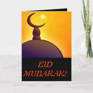 Eid Mubarak - lycklig EID - Muslimhelgdag Helgkort