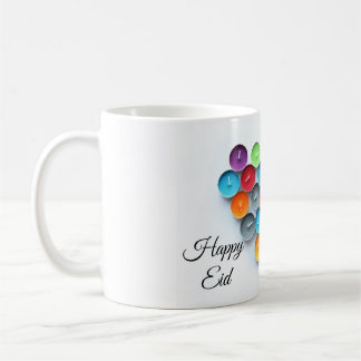 Eid Mubarak med den färgrika stearinljusmuggen Kaffemugg