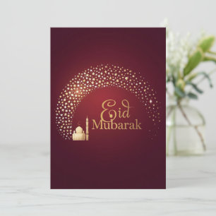Eid Mubarak Modern Personlig kort