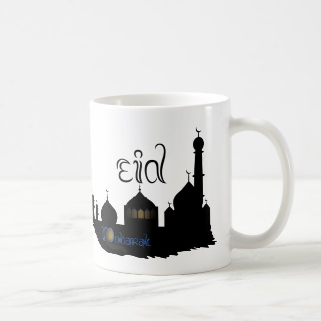 Eid Mubarak moskéSilhouette - mugg (Höger)